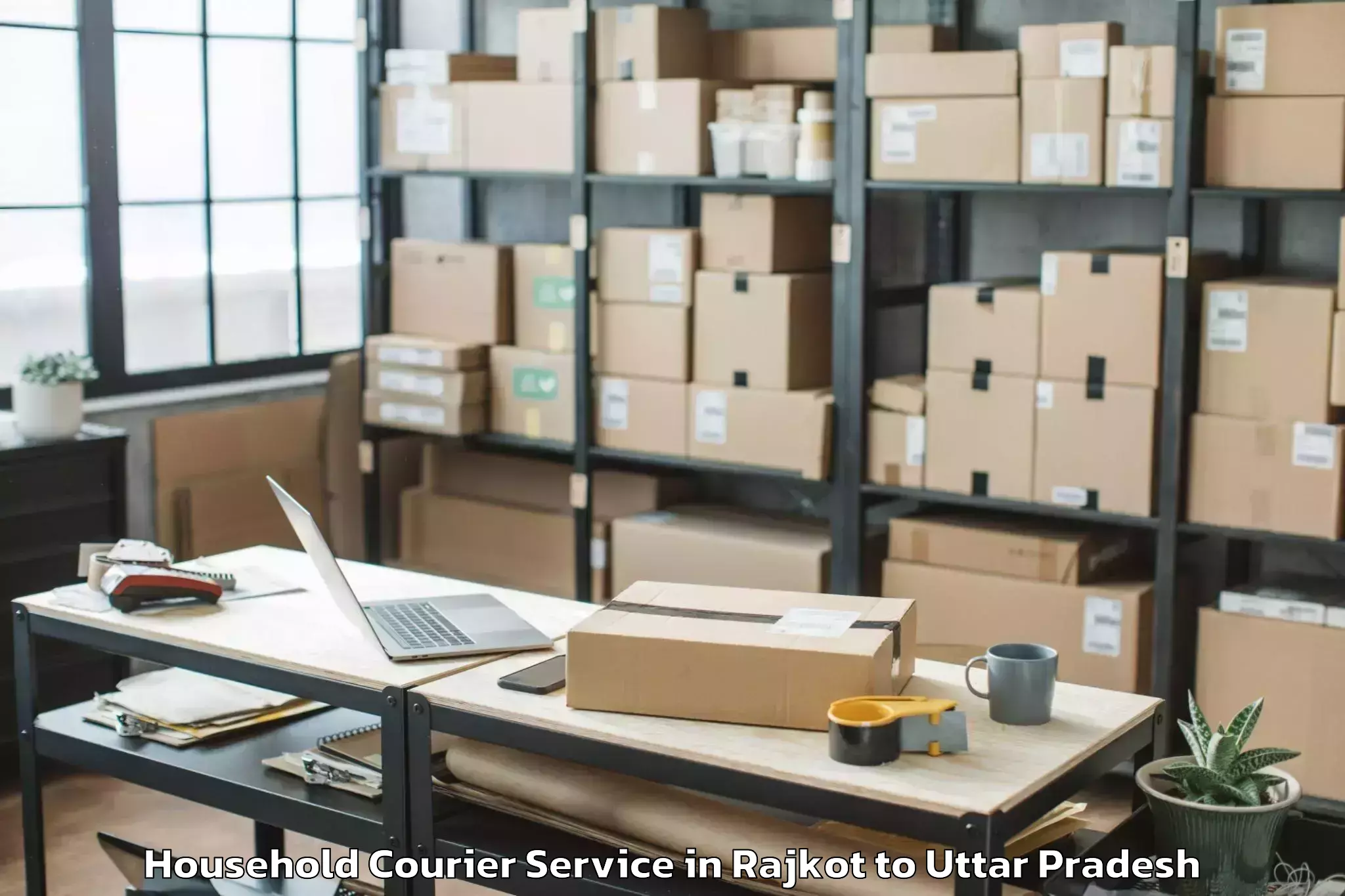 Trusted Rajkot to Baraut Household Courier